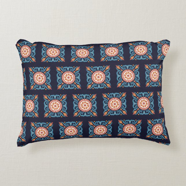 Coussin d'accentuation de mosaïque Boho (Devant)