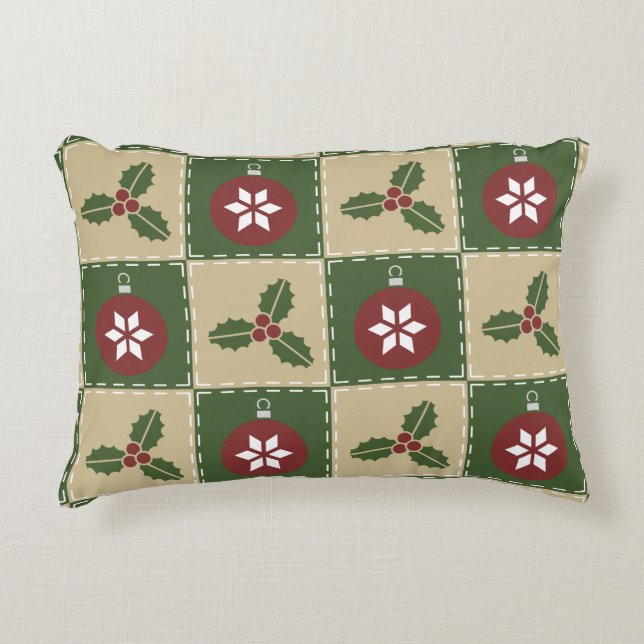 Coussin d'accentuation de surface de Noël (Devant)