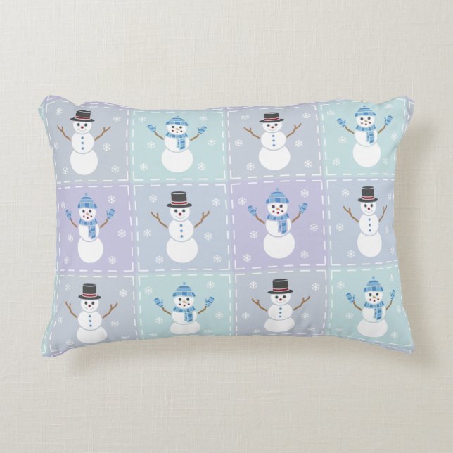 Coussin d'accentuation de surface inclinée d'hiver (Devant)