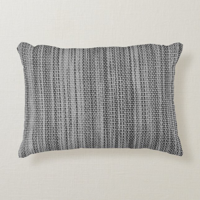 Coussin d'accentuation de tissu gris Faux (Devant)
