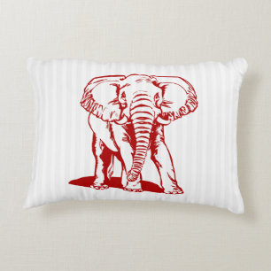 Coussin d'accentuation de trait de ligne rouge élé