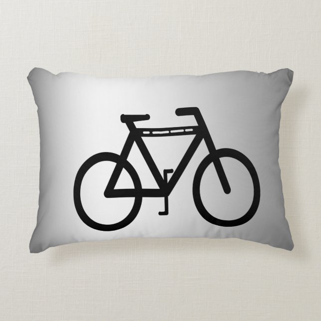 Coussin d'accentuation de vélo métallique argenté (Devant)