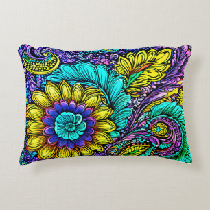 Coussin d'accentuation des fleurs lunaires