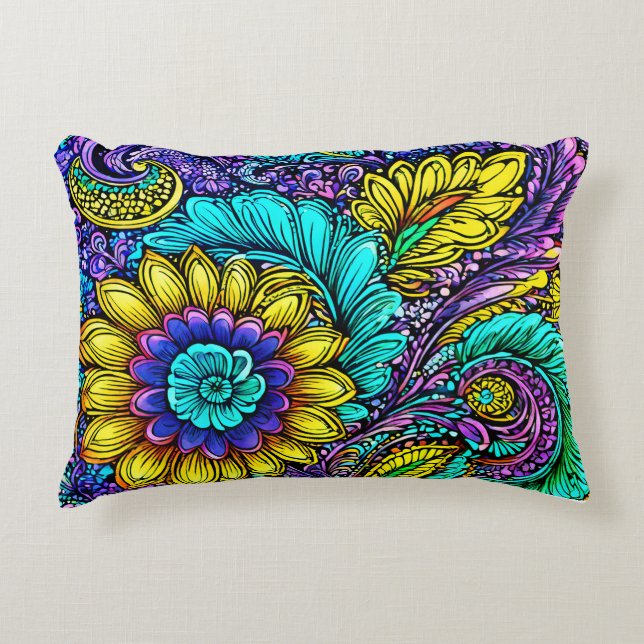 Coussin d'accentuation des fleurs lunaires (Devant)