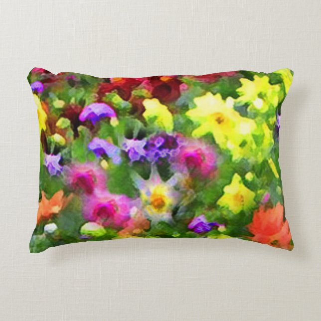 Coussin d'accentuation des impressions de jardin f (Devant)