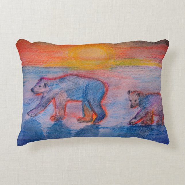 Coussin d'accentuation des ours polaires (Devant)