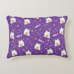Coussin d'accentuation d'Halloween Cat Ghost
