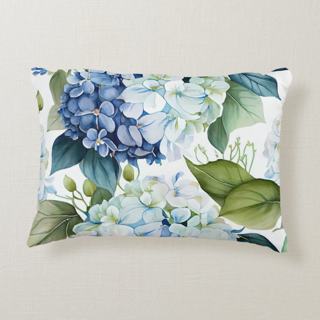 Coussin d'accentuation d'Hydrangeas (Dos)