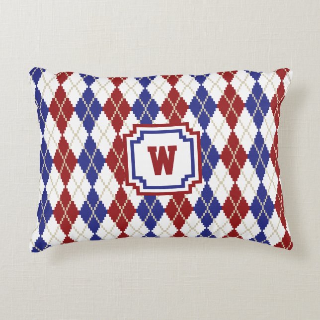 Coussin d'accentuation du Jacquard Americana (Devant)