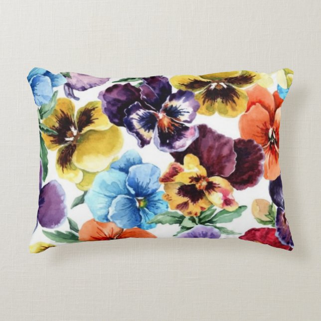 Coussin d'accentuation du jardin lunaire : Fleurs  (Devant)