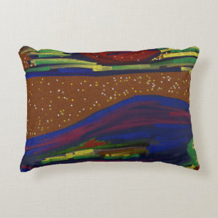 Coussin d'accentuation du paysage coloré