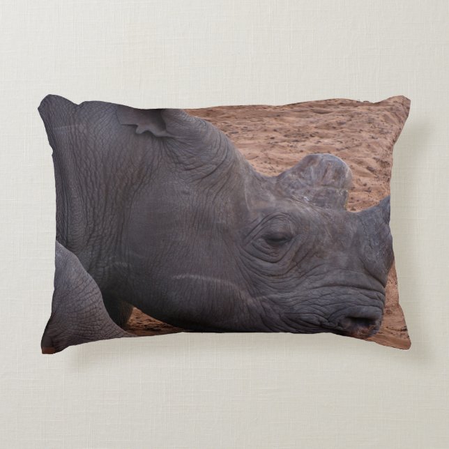 Coussin d'accentuation du rhino noir (Devant)