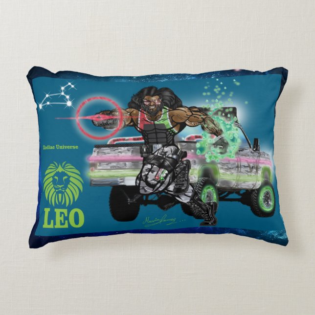 Coussin d'accentuation du Zodiac Universe-Leo (Devant)