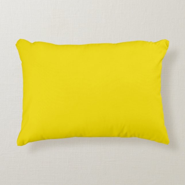 Coussin d'accentuation en polyester 16" x 12", jau (Devant)