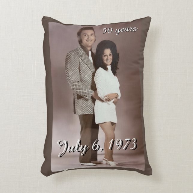 Coussin d'accentuation en polyester brossé personn (Devant(Vertical))