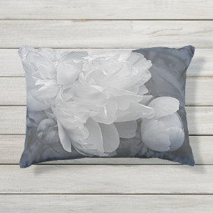 Coussin d'accentuation extérieure Peony Blue Flowe