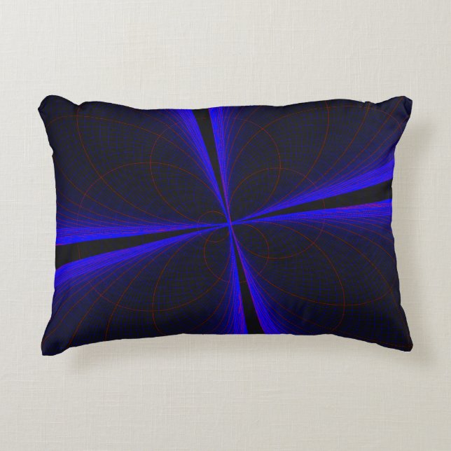 Coussin d'accentuation géométrique de la feuille d (Devant)