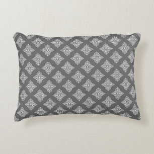Coussin d'accentuation moderne de motif de Damas G