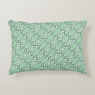 Coussin d'accentuation Motif de feuille verte de l