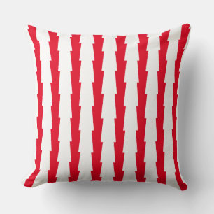 Coussin d'accentuation rouge et blanc
