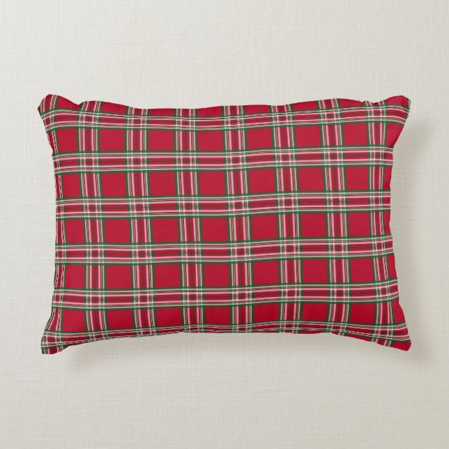 Coussin d'accentuation rouge rétro (Devant)