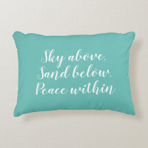Coussin d'accentuation Turquoise Inspirational Bea