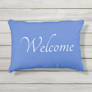 Coussin d'accueil extérieur bleu