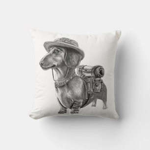Coussin Dachshund aventurier