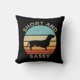 Coussin Dachshund Court Et Sassy