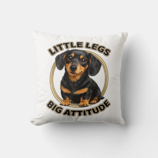 Coussin Dachshund little legs big attitude