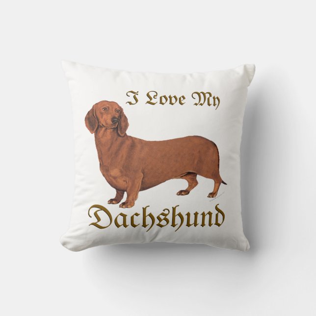 Coussin Dachshund Love (Recto)