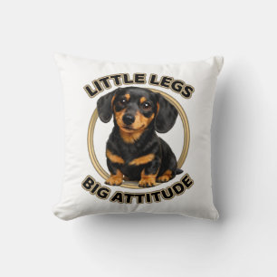 Coussin Dachshund petites pattes grand caractère