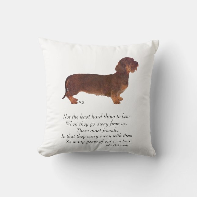 Coussin Dachshund Pont de l'Arc-en-ciel (Recto)
