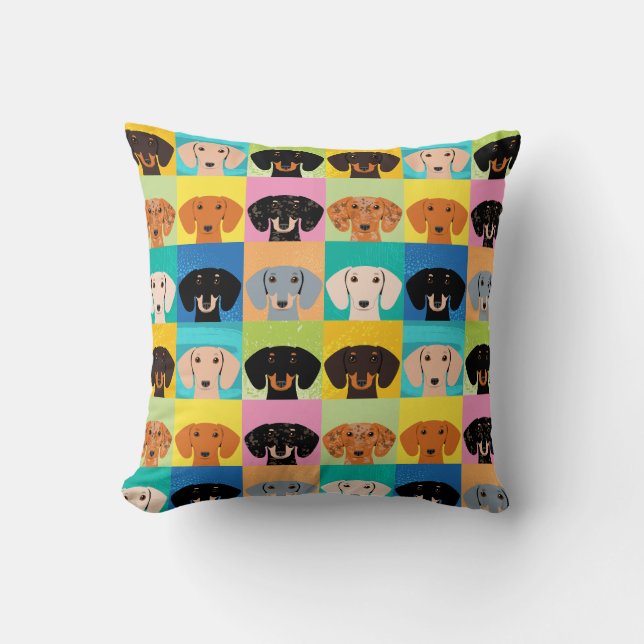Coussin Dachshunds (Recto)