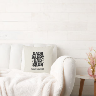 Coussin Dada Daddy Papa Papa Bruh Fête des pères cadeau po