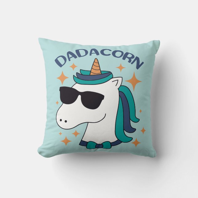 Coussin Dadacorn Avec Lunettes De Soleil (Recto)