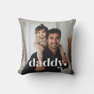 Coussin Daddy Heart - Photo de première Fête des pères