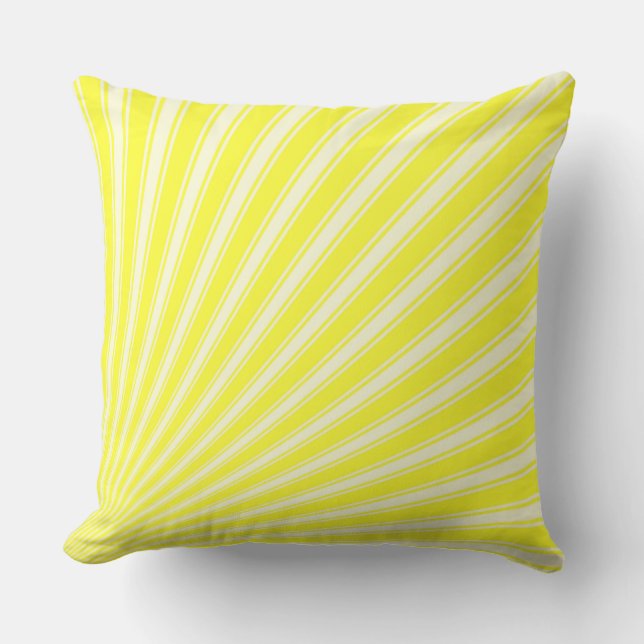 Coussin Daffodil Funky Sun Rays Arrière - plan (Recto)