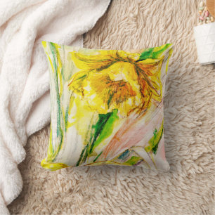Coussin Daffodil Spring Art