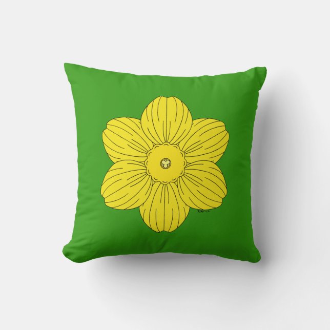 Coussin Daffodique héraldique (Recto)