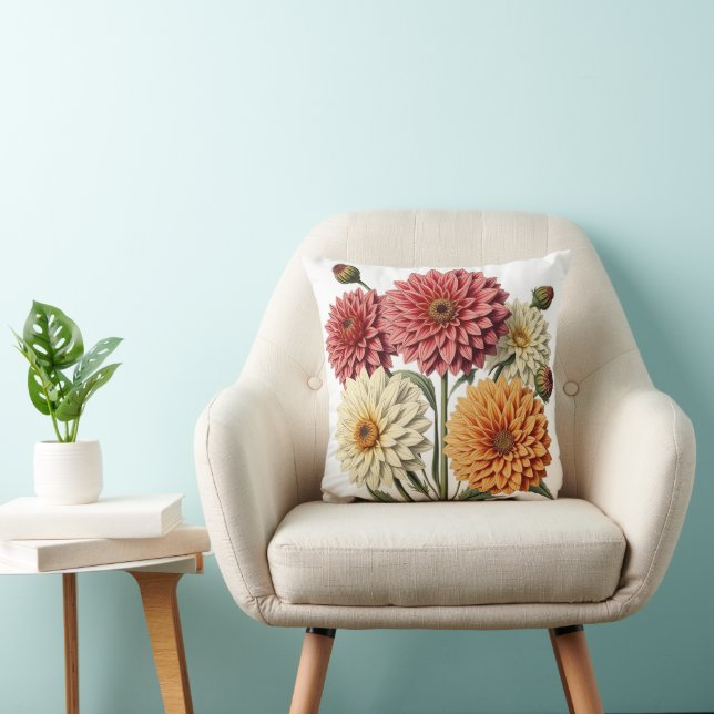 Coussin Dahlia Vintage (Chaise)