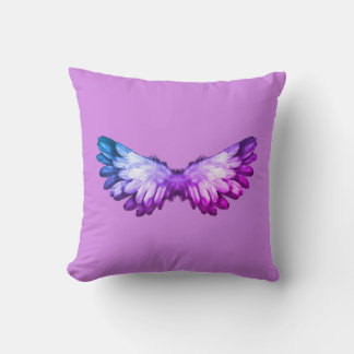 Coussin d'aile d'ange violet