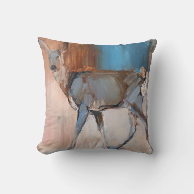 Coussin Daine un cerf commun 2014 (Recto)