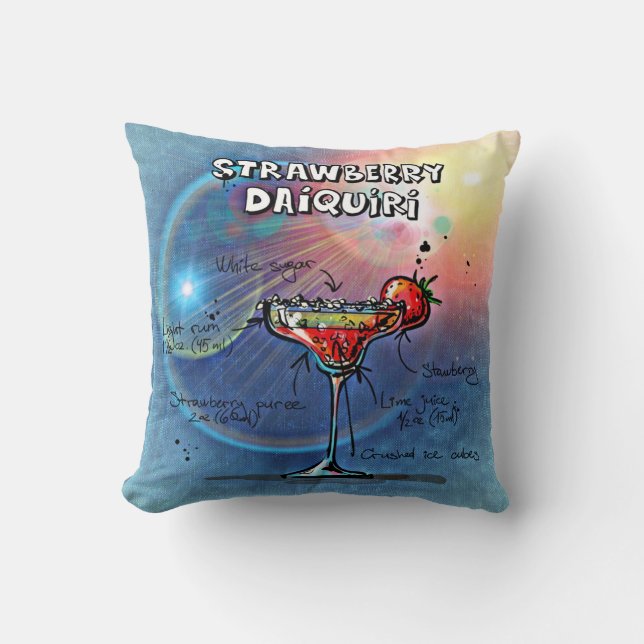 Coussin Daiquiri aux fraises (#10 sur 12000000000000000000 (Recto)