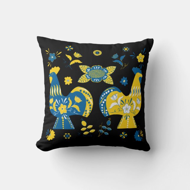 Coussin Dala Rooster suédois (Recto)