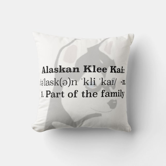 Coussin d'Alaska de Klee Kai (Recto)