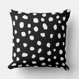Coussin dalmate moderne points blancs poster de animal