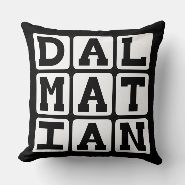 Coussin Dalmatien, Dalmatien pompier (Recto)