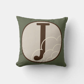 Coussin d'alphabet de la lettre J dans l'arbre