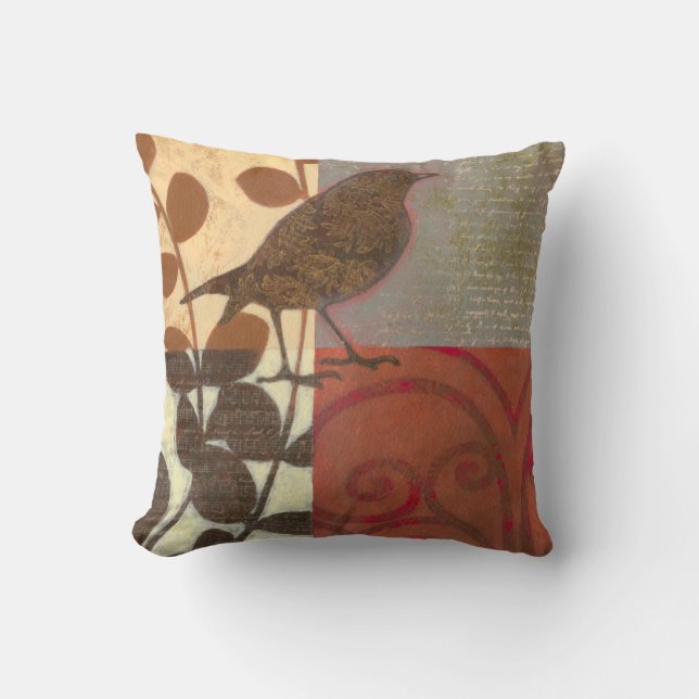 Coussin Damask Sparrow (Recto)